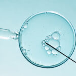 In vitro fertilisation concept. Artificial insemination or fertility treatment macro photography.